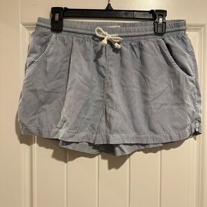 Billabong Light Blue Drawstring Shorts
